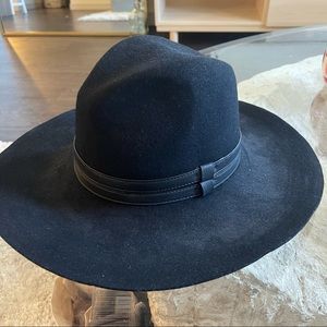 black brim cowboy hat